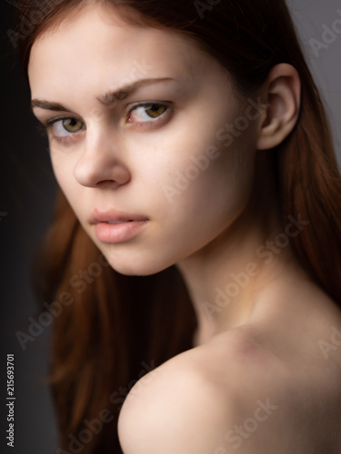 red-haired woman portrait