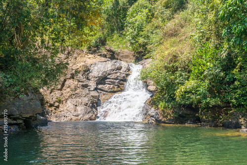 The Tone Kloi waterfall in the national park Khao Sok in Thailand