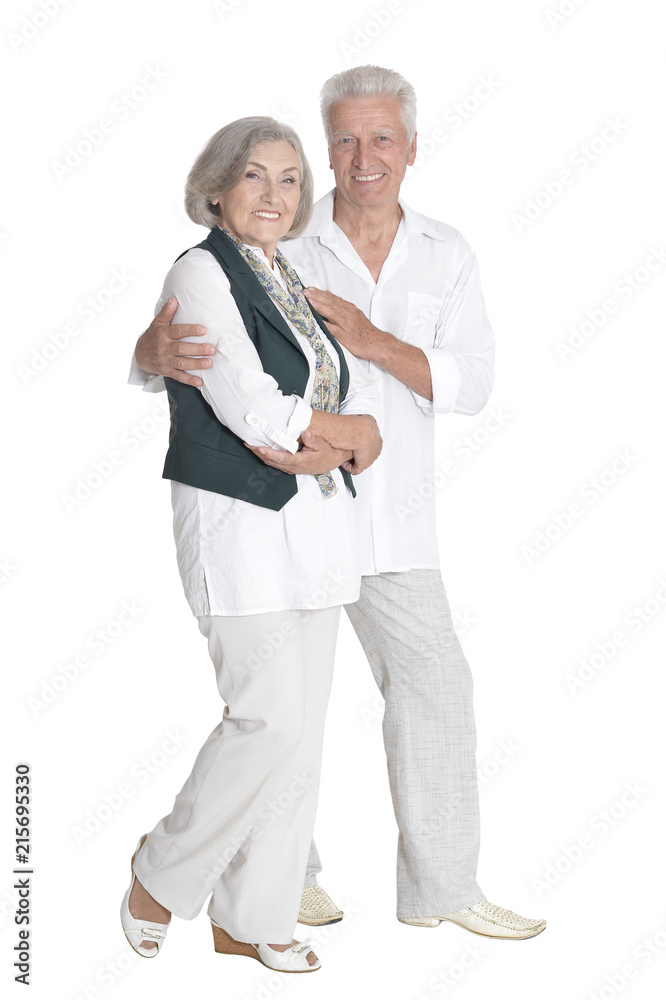 portrait of happy senior couple embracing isolated portrait of happy senior couple embracing isolated