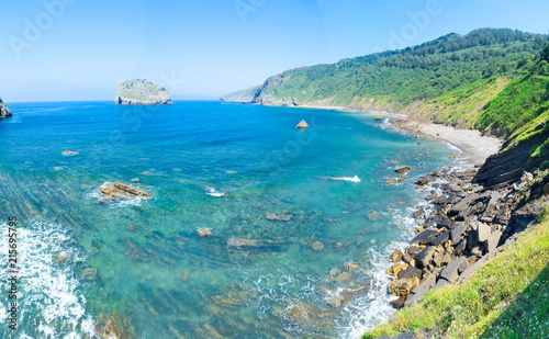 Cantabrian Sea at San Juan de Gaztelugatxe, Pais Vasco Spain