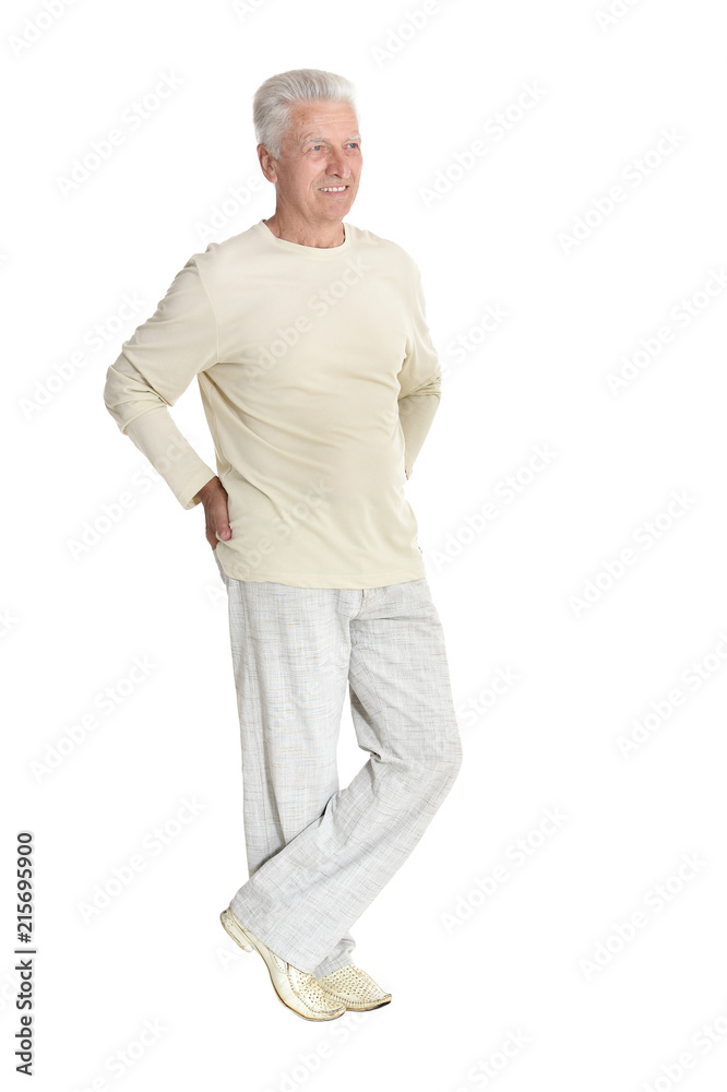 portrait of senior man  posing