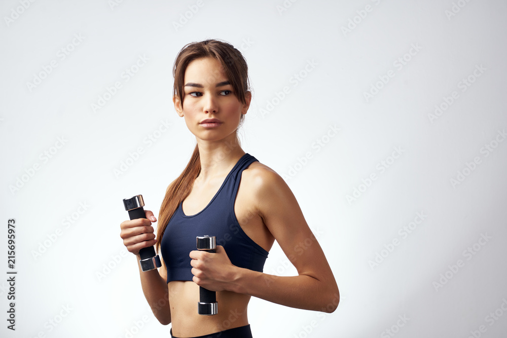 woman with dumbbells fitness sport active lifestyle woman with dumbbells fitness sport active lifestyle