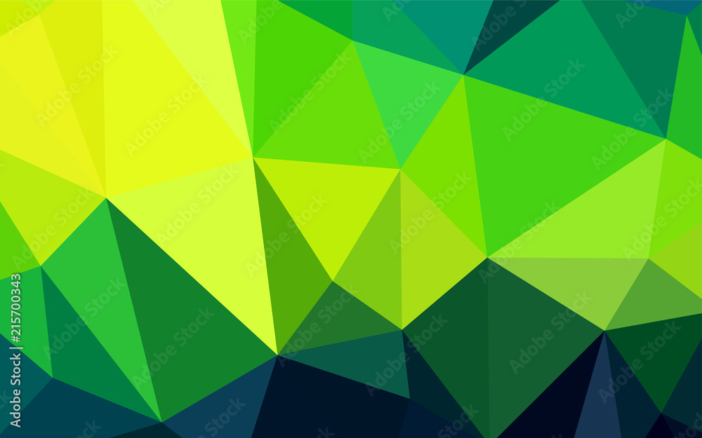 Dark Green, Yellow vector triangle mosaic template. Dark Green, Yellow vector triangle mosaic template.
