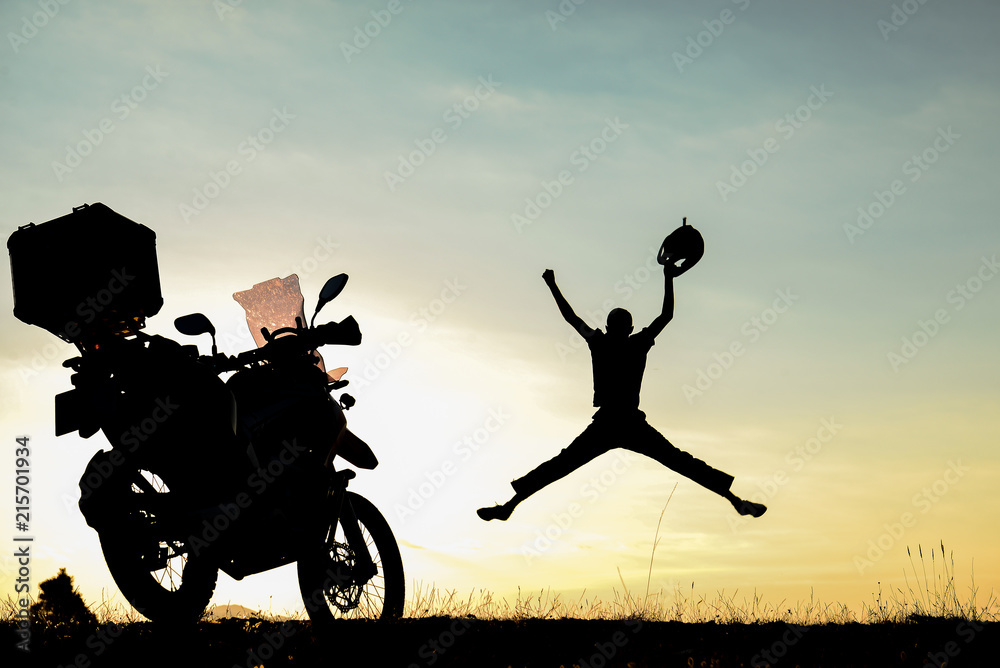 energetic and enthusiastic motorbike adventurer energetic and enthusiastic motorbike adventurer