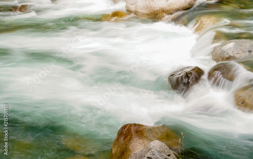 long exposure of loating water photo