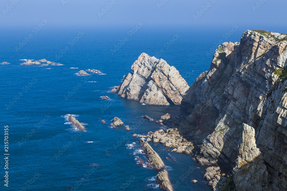 Vista del Cabo Peñas en Asturias