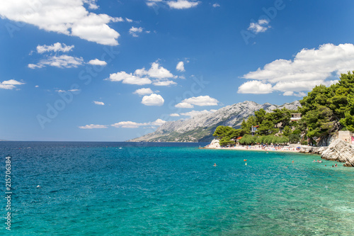 Brela coast in Croatia