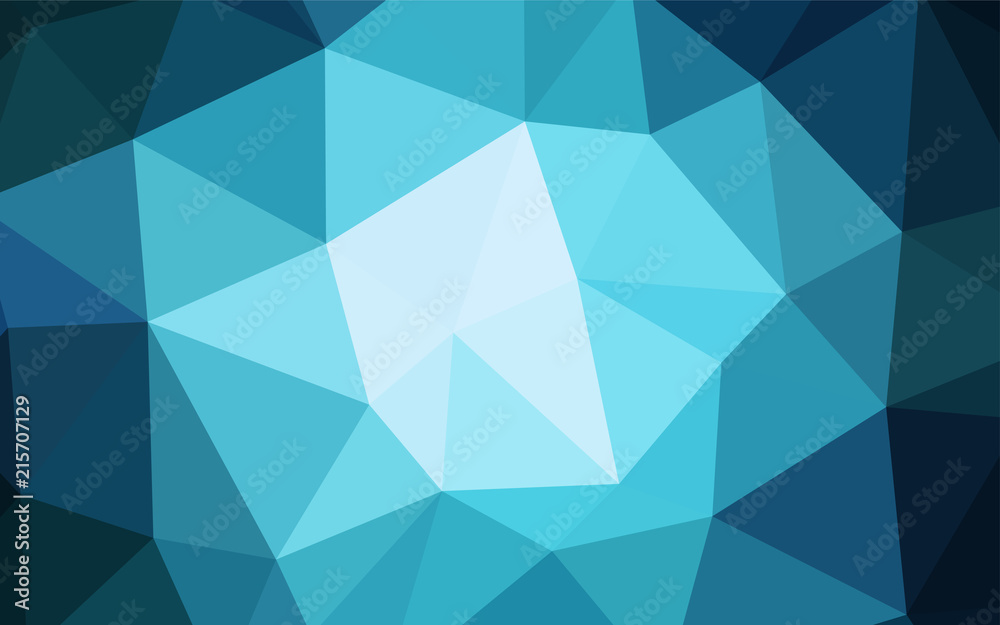 Obraz premium Light BLUE vector triangle mosaic template.