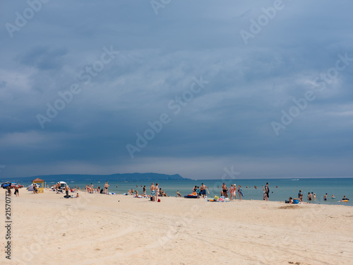 Fototapeta Naklejka Na Ścianę i Meble -  people on the sea beach