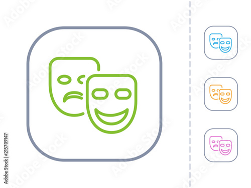 Theater Masks - Simple Icons