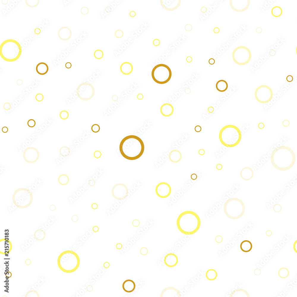 Dark Yellow vector seamless background with bubbles. Dark Yellow vector seamless background with bubbles.
