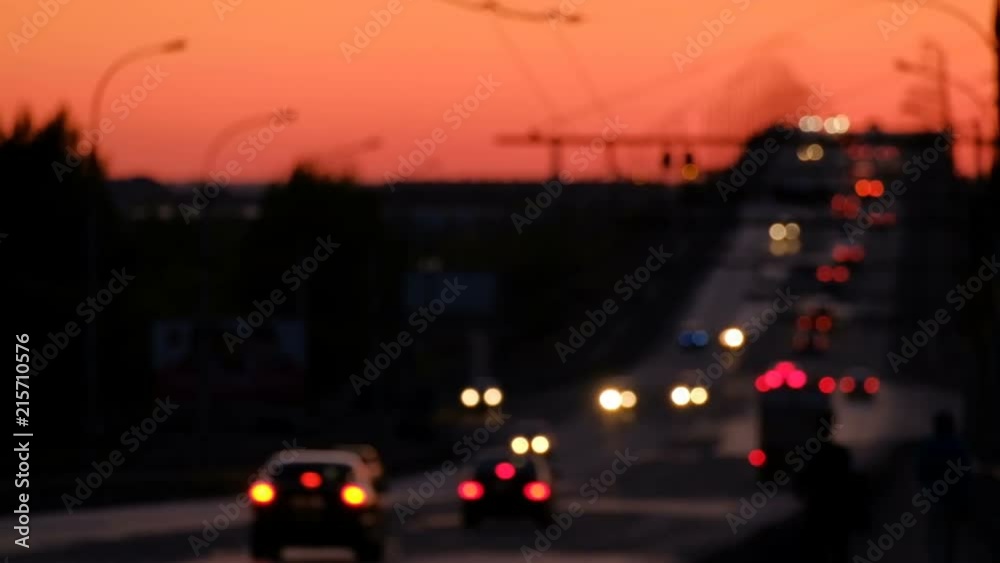 Evenfall. Commuters Go Back Home Evenfall. Commuters Go Back Home