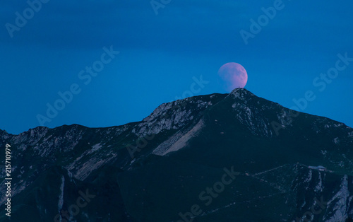 Blood Moon Rising Lunar Eclipse