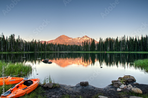 Last sunlight at Scott Lake