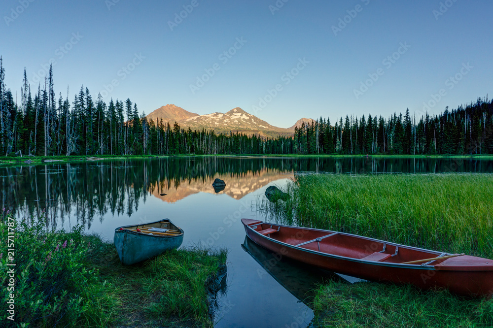 Last sunlight at Scott Lake