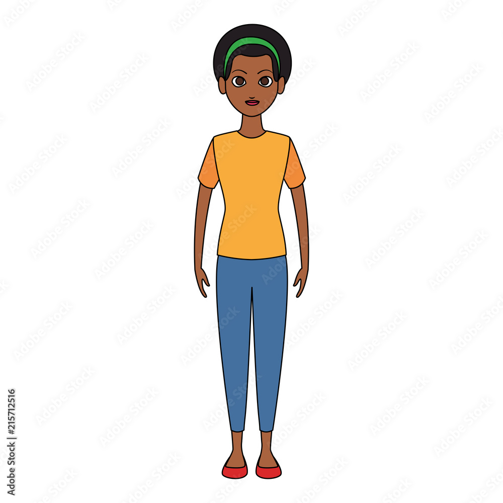 Young woman cartoon vector illustration graphic design Young woman cartoon vector illustration graphic design