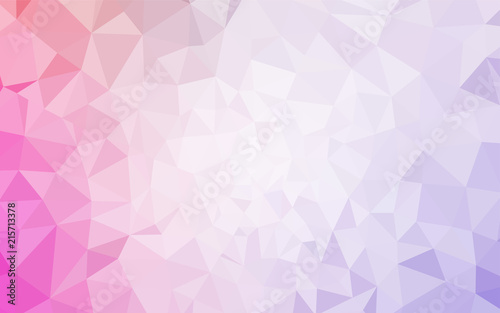 Light Purple  Pink vector polygonal pattern.