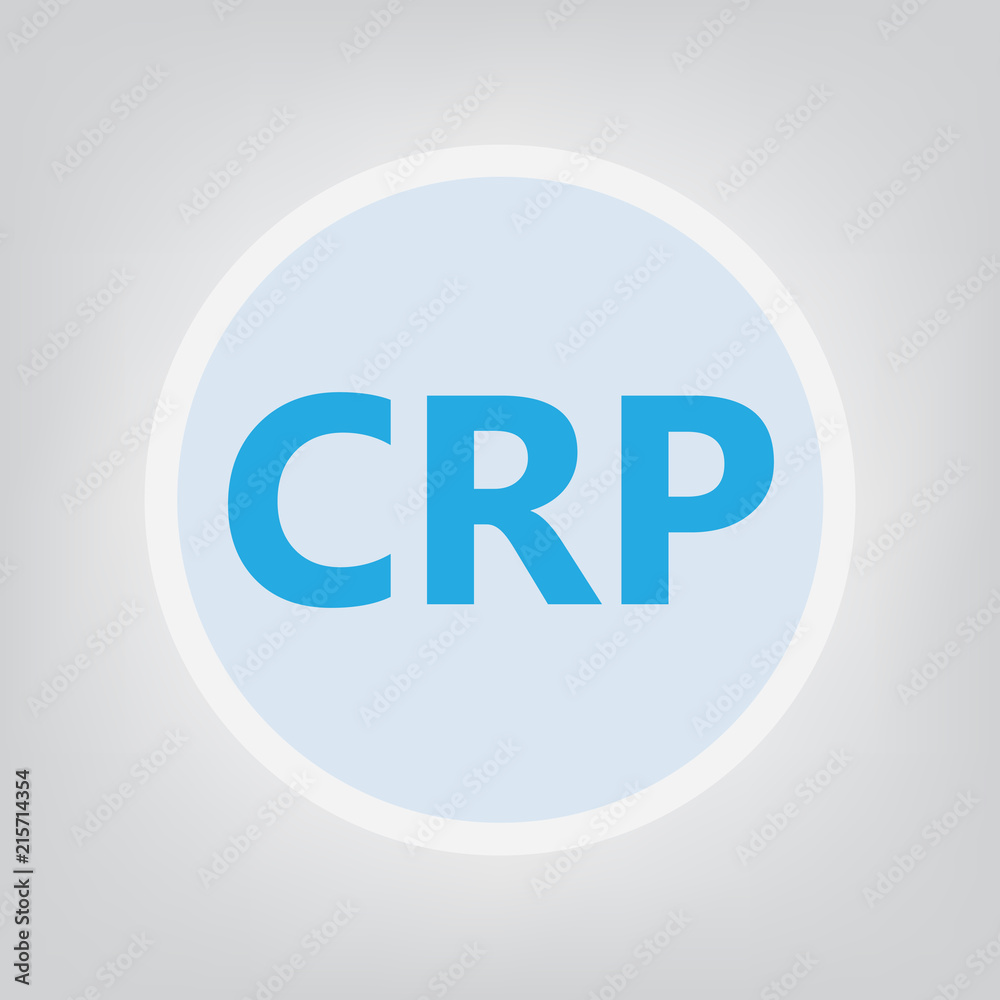 CRP (C-reactive protein) concept- vector illustration CRP (C-reactive protein) concept- vector illustration