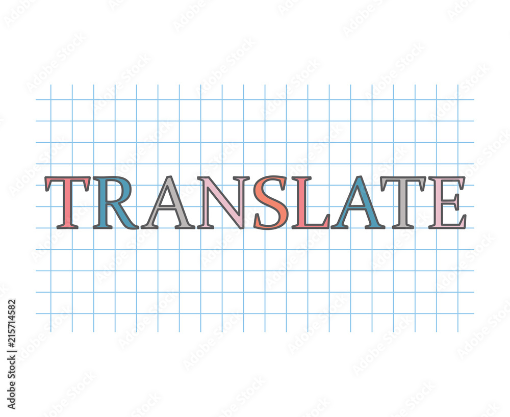 translate concept- vector illustration