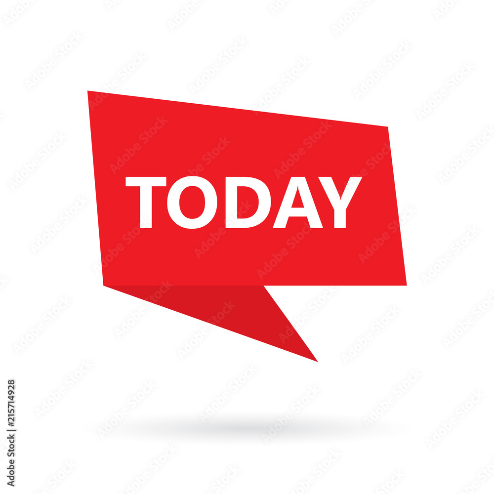 today word on speach bubble- vector illustration today word on speach bubble- vector illustration