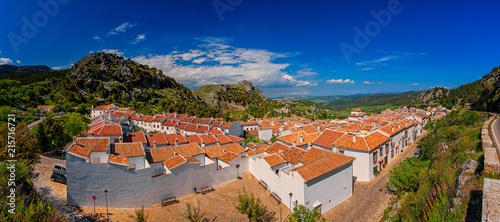 Panoramic view on the old town of Grazalema, Spain