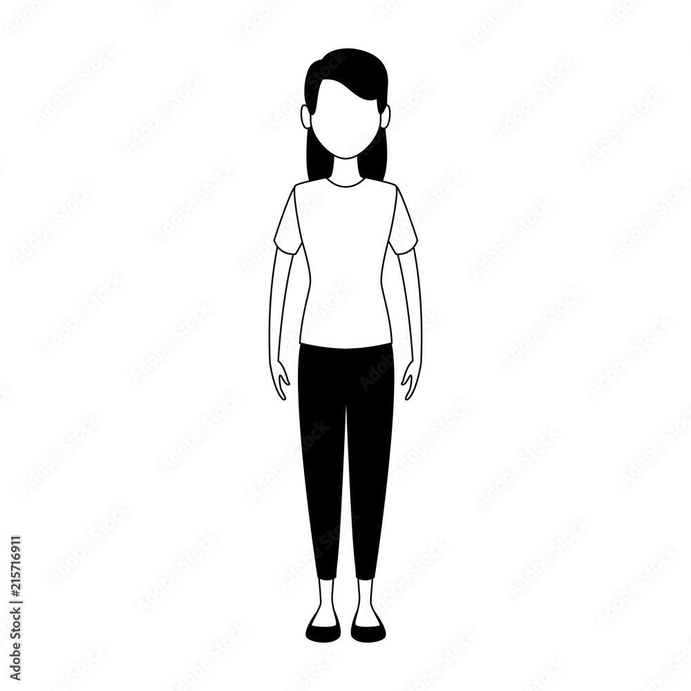 Young woman cartoon vector illustration graphic design Young woman cartoon vector illustration graphic design
