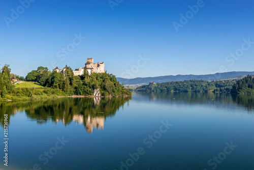 Dunajec Castle - a medieval fortress located near Niedzica village. Poland. Europe.