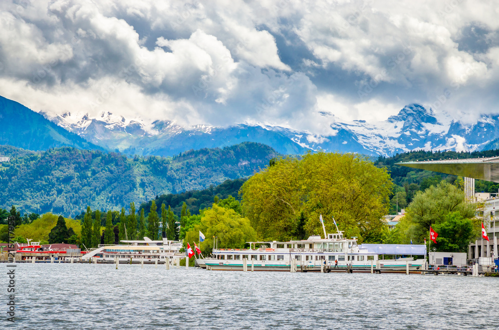View of Lake Lucerne in summer season, Switzerland