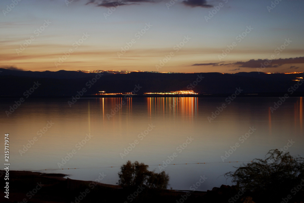 Sunset at the Dead Sea, Jordan