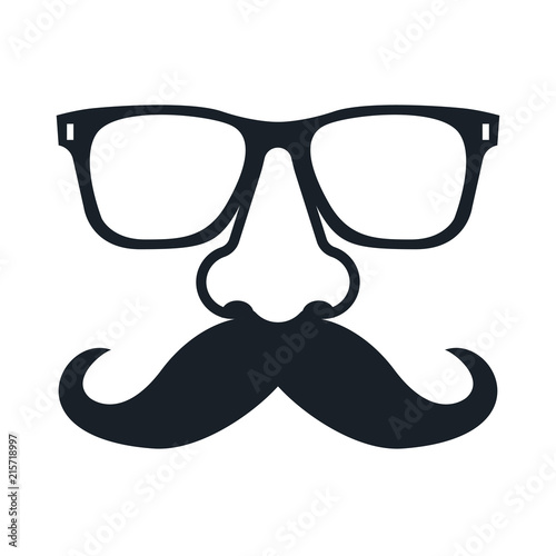 Mustachioed man in glasses.