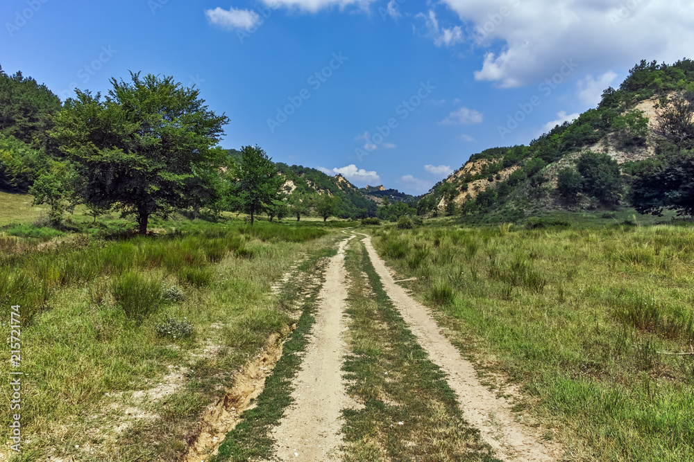 Amazing landscape near village of Zlatolist and Melnik sand pyramids, Pirin Mountain, Blagoevgrad Region, Bulgaria Amazing landscape near village of Zlatolist and Melnik sand pyramids, Pirin Mountain, Blagoevgrad Region, Bulgaria