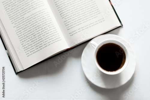 Coffee book flatlay