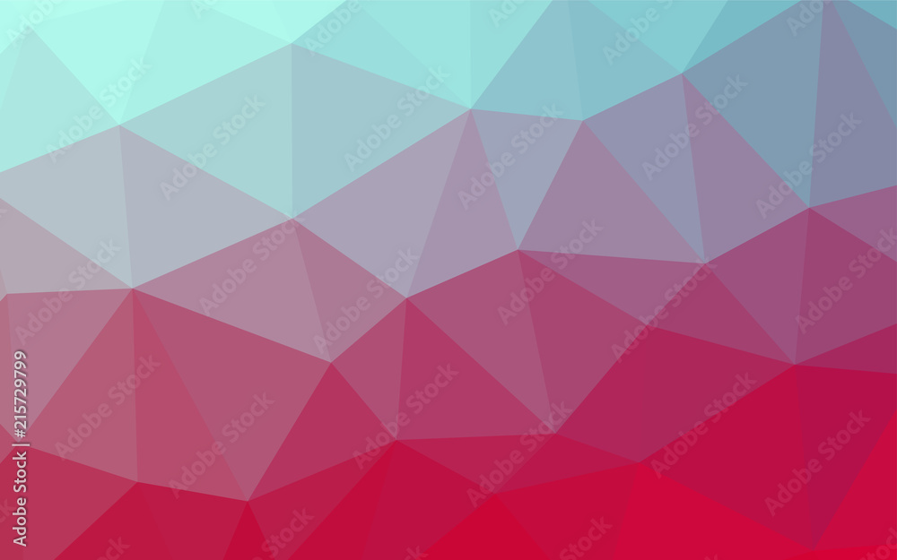 Obraz premium Light BLUE vector polygonal background.