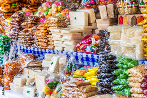 Traditional Guatemalan candy stall in Guatemala