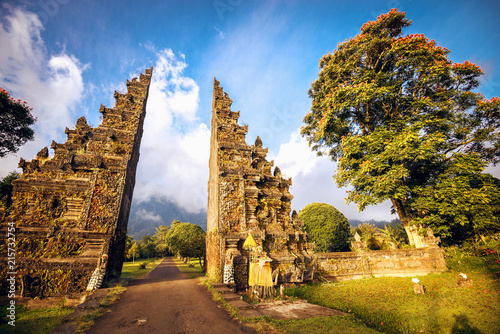 Hindu gate in Bali photo