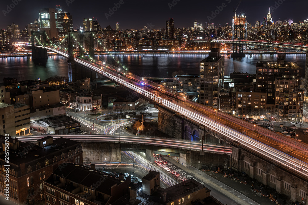 brooklyn bridge night exposure