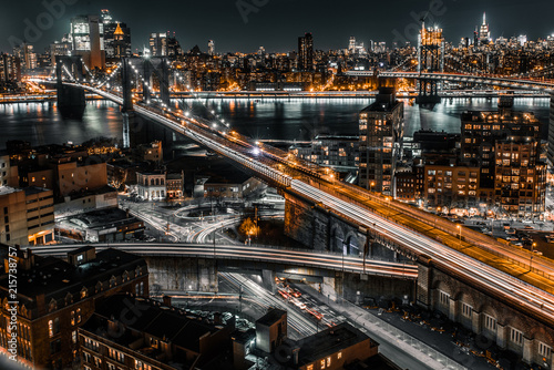 Dekoracja na wymiar  brooklyn-bridge-night-exposure