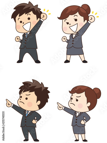 リクルートスーツの就活生