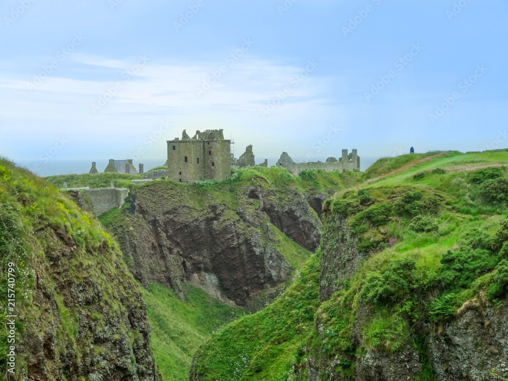Breathtaking Dunnottar castle in Scotland, United Kingdom