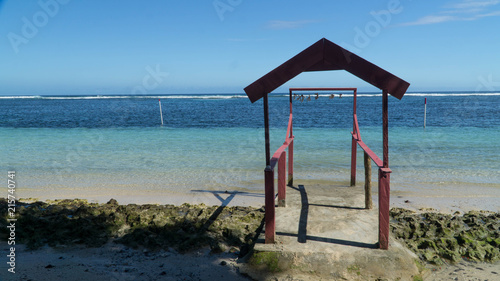 Gate to the heaven on the beach, Samoa