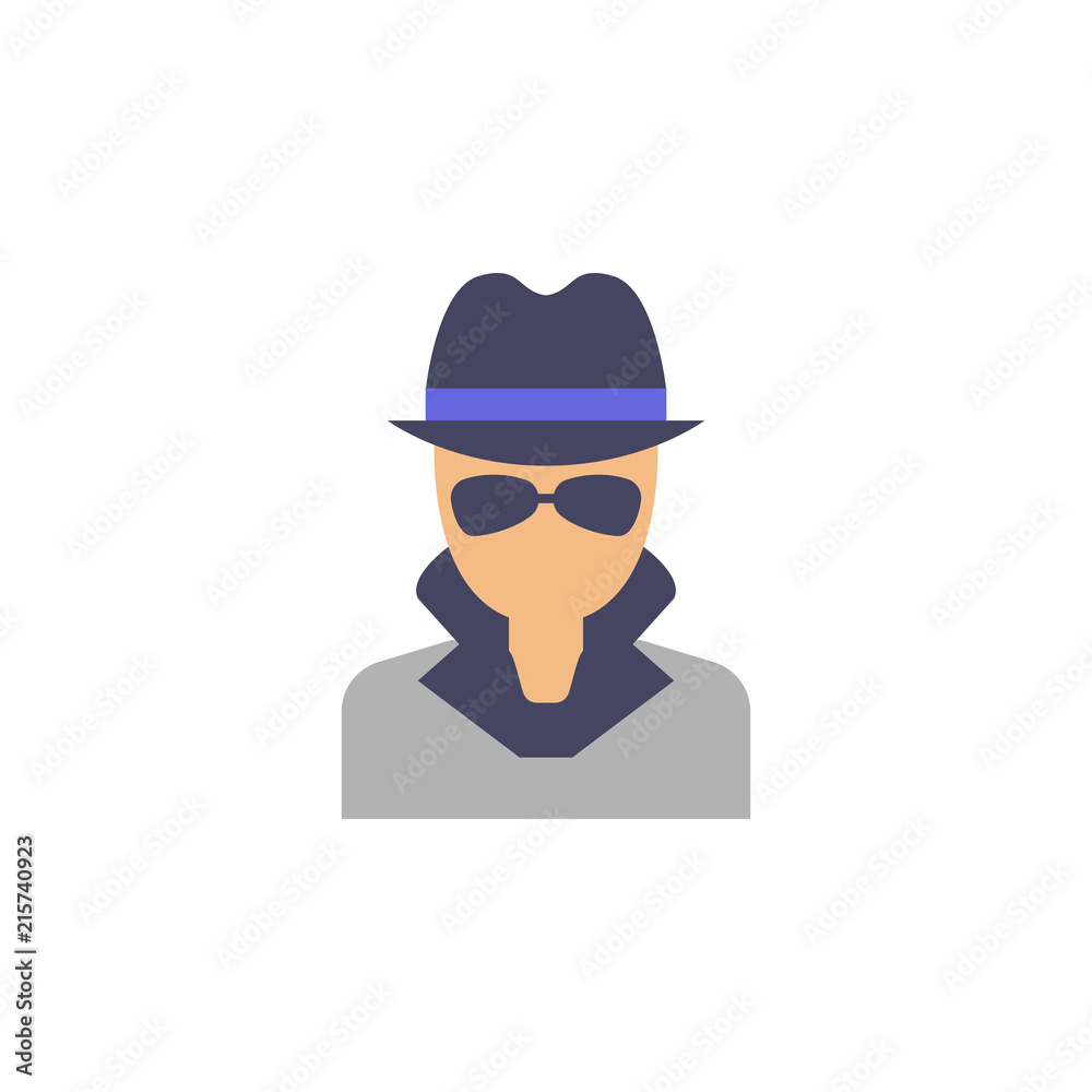 hacker icon. Element of cyber security icon for mobile concept and web apps. Colored hacker icon can be used for web and mobile