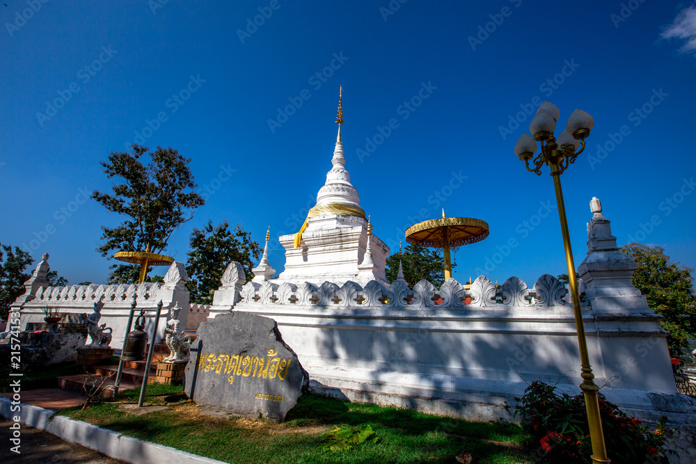 Wat Phra That Khao Noi, a beautiful church in Nan province, Thailand.