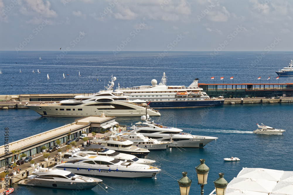 Monaco - Yachts in the harbour