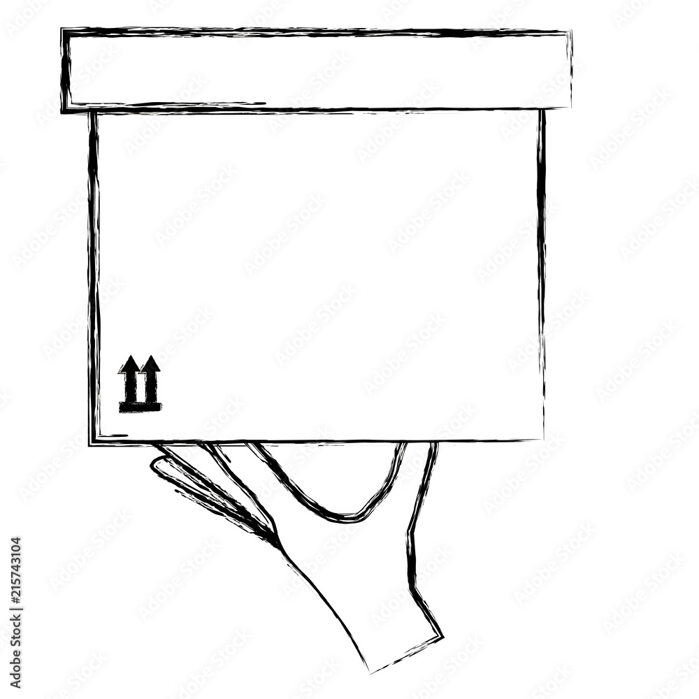 hand lifting carton box hand lifting carton box