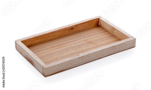 Wood Serving Tray, Kitchen Wooden Tray, Bread And Fruit Cutting Board © sucharat