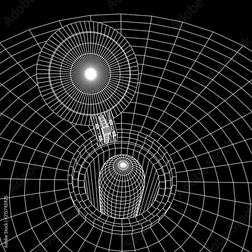 Cover rocket silo intercontinental ballistic missile. Wireframe low poly mesh vector illustration