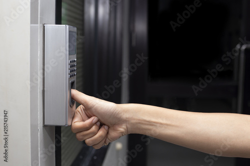 fingerprint and access control in a office building