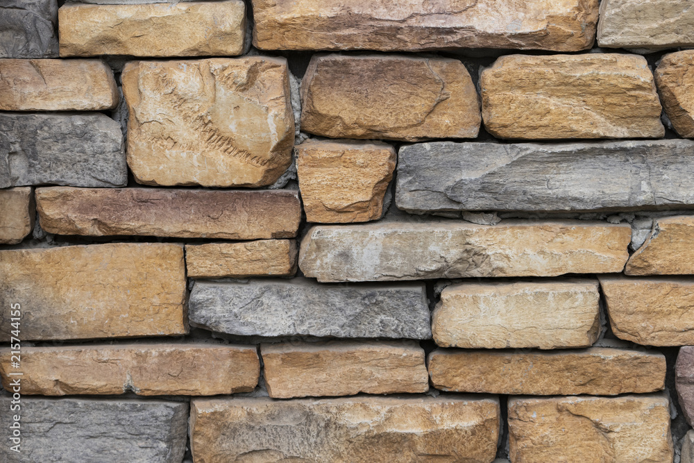 Obraz premium stone wall texture and background, close up