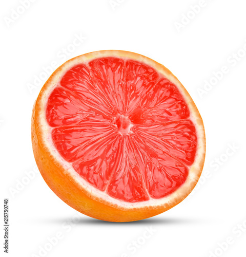 grapefruits isolated on white background