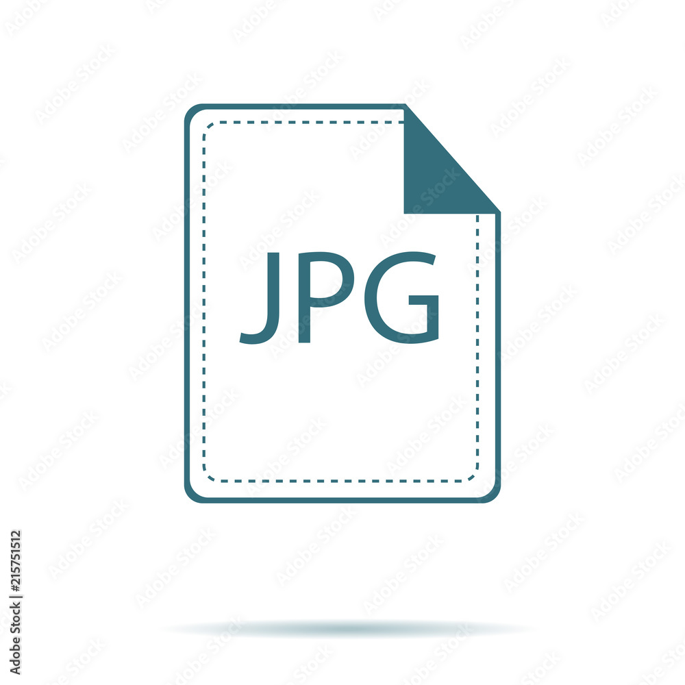 Blue jpg icon isolated on background. Modern flat pictogram, business, marketing, internet concept. Blue jpg icon isolated on background. Modern flat pictogram, business, marketing, internet concept.